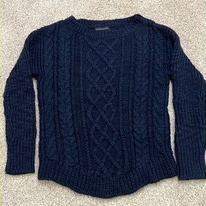 Banana Republic- Women’s Cable Knit Sweater - Navy - Size M